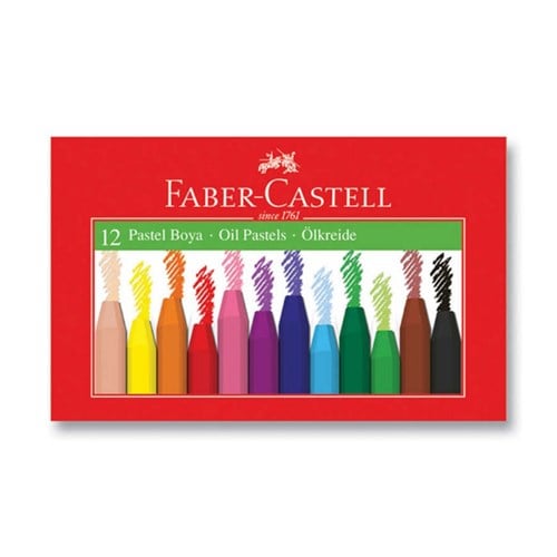 Faber Castell Pastel Boya 12'Li, Karton Kutu Pastel Boya 12 Renk 