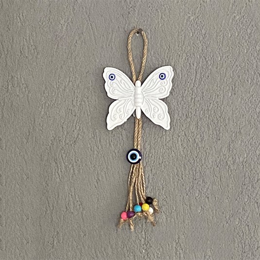 Beyaz Sarkaç Kelebek Duvar Süsü, Marina Serisi 