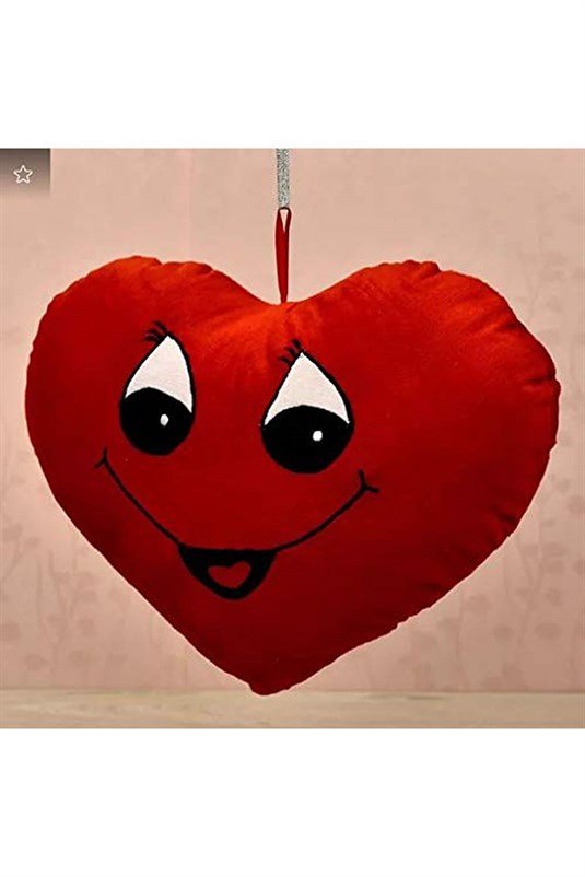 Kalpli Peluş Emoji Yastık, Yapıştırılabilir Mini Yastık